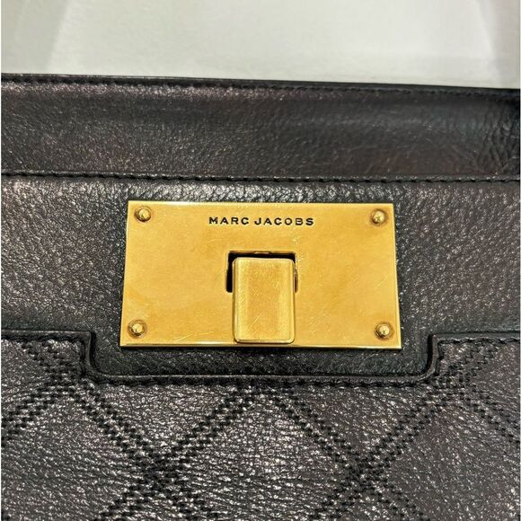 Marc Jacobs BUDDY Quilted Satchel Bag Black - Picture 11 of 12